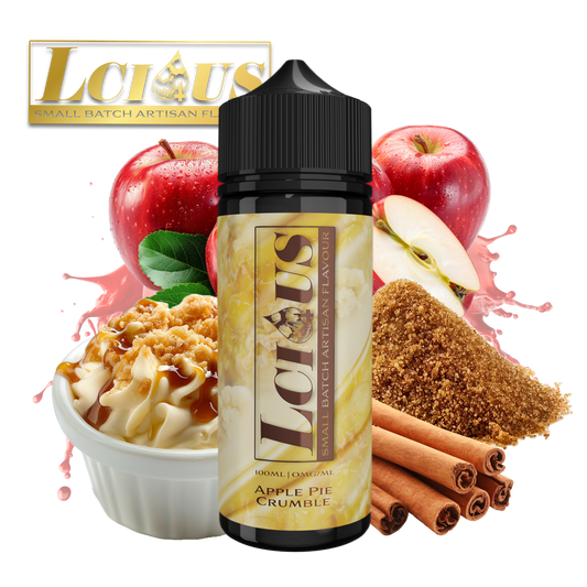 LCIOUS Shortfill E-Liquid - Apple Pie Crumble (9925548769620)