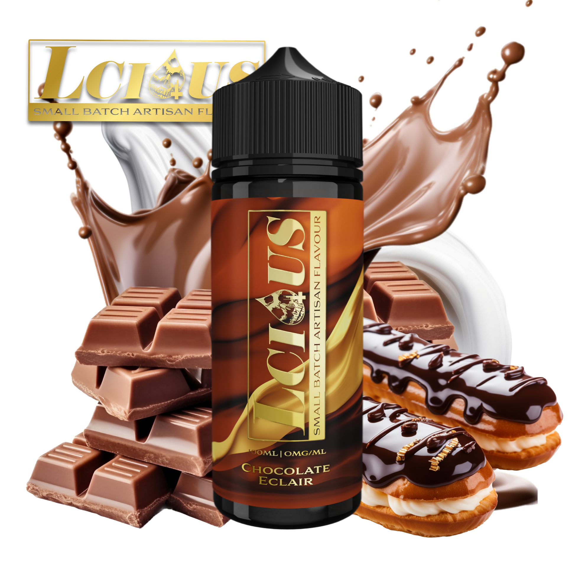 LCIOUS Shortfill E-Liquid - Chocolate Eclair (9925568201044)