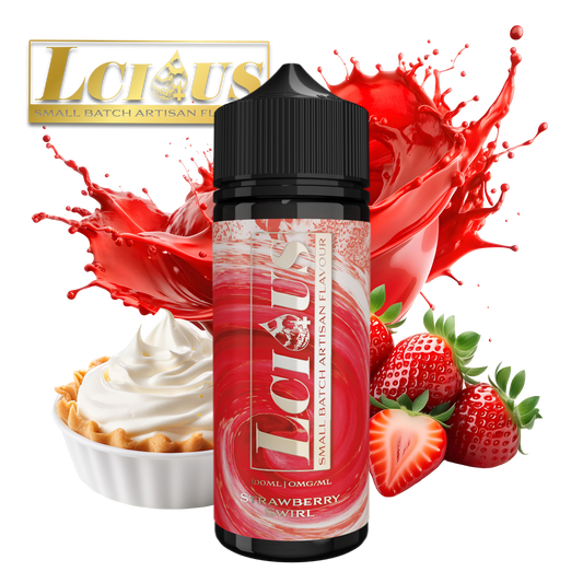 LCIOUS Shortfill E-Liquid - Strawberry Swirl (9925580489044)